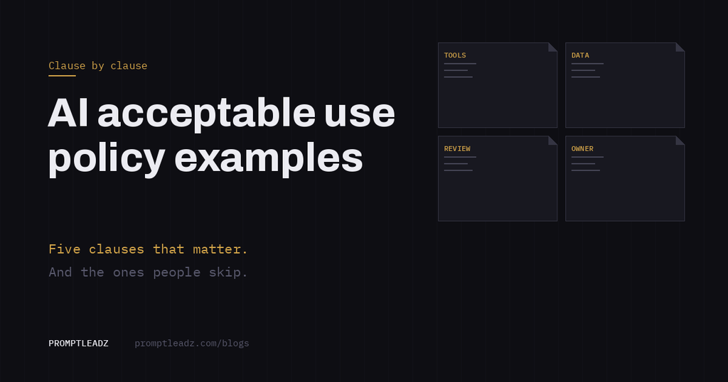 AI acceptable use policy examples: five clauses most companies get wrong