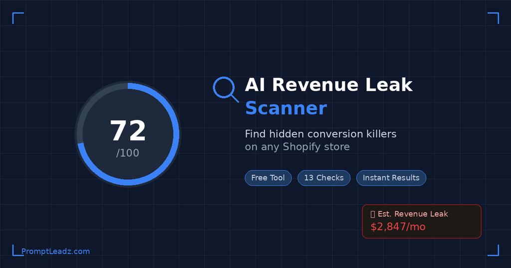 免费 AI 收入泄漏扫描器