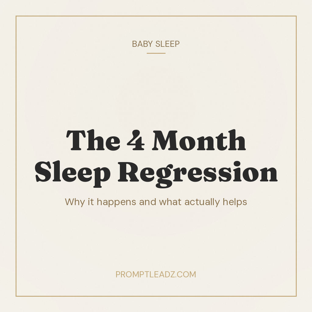 The 4 Month Sleep Regression: Why It Happens and What Helps