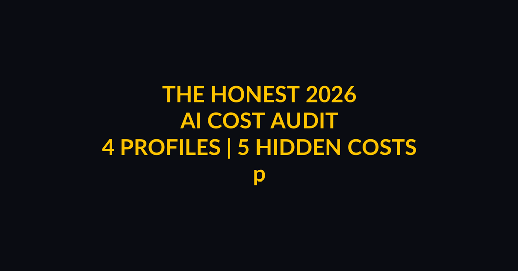 You're Probably Paying for the Wrong AI Tools. Here's the Honest 2026 Math.