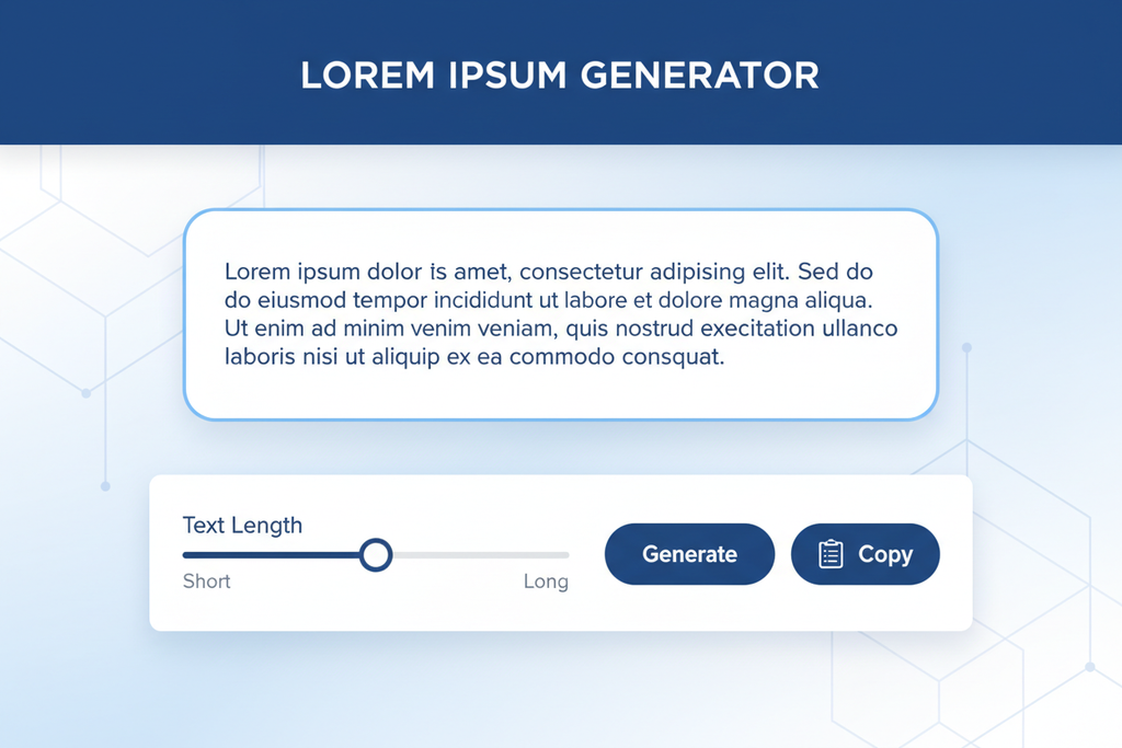 Free Lorem Ipsum Generator