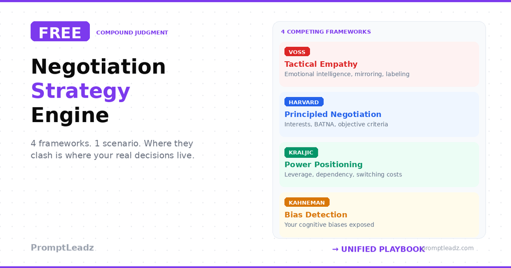 FREE Negotiation Strategy Engine AI Agent