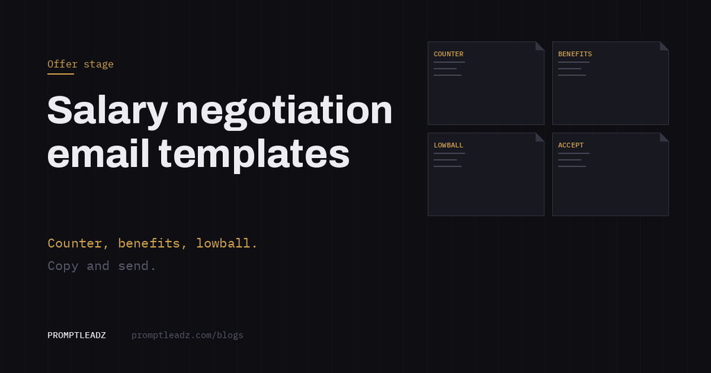 Salary negotiation email templates: counter offer, benefits and the lowball reply