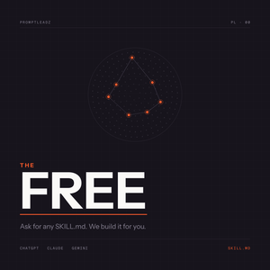 FREE — Ask for ANY SKILL.md, we build it for you