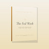 The Fed Week meal planning system 3D book mockup with honey gold spine