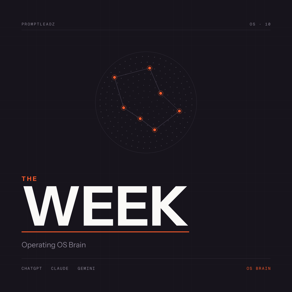 THE WEEK — Operating OS Brain. PromptLeadz.