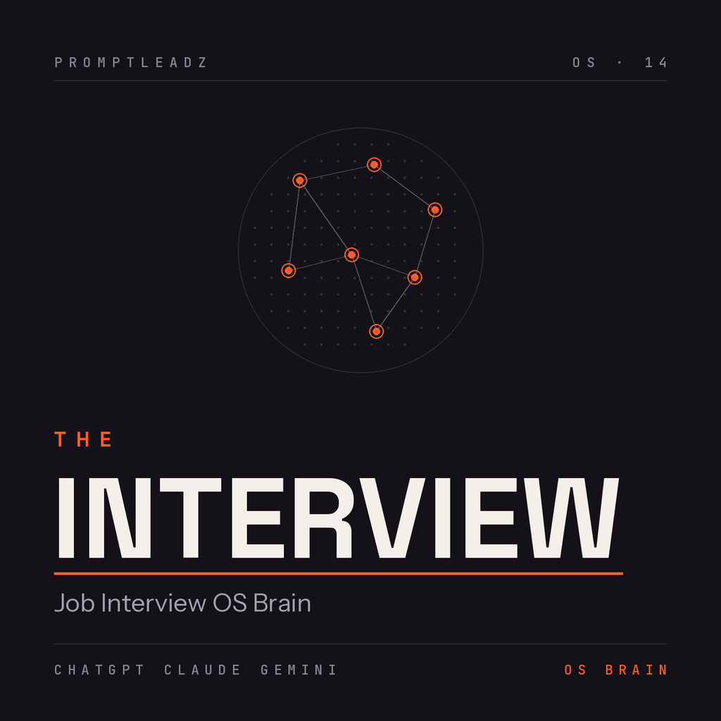 THE INTERVIEW — Job Interview OS Brain by PromptLeadz