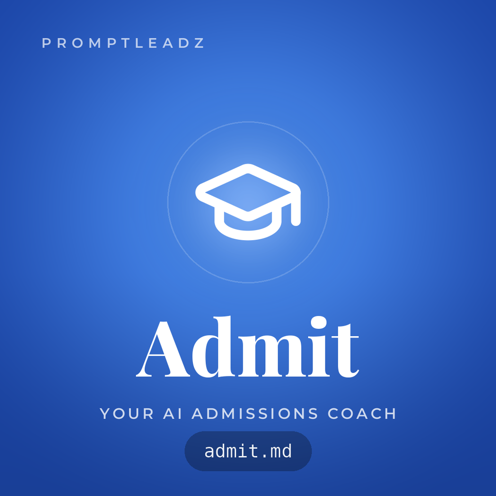 Admit, your AI admissions essay coach