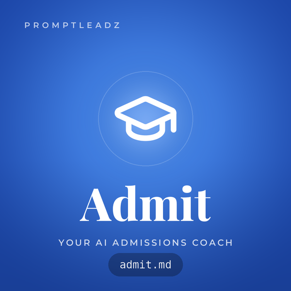 Admit, your AI admissions essay coach