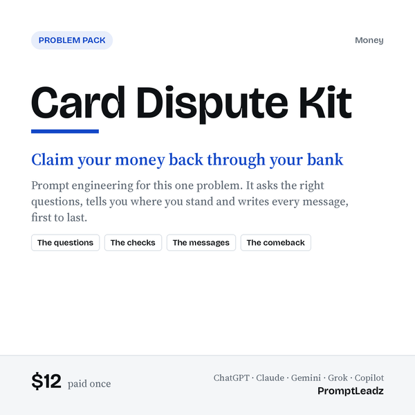 Card Dispute Kit