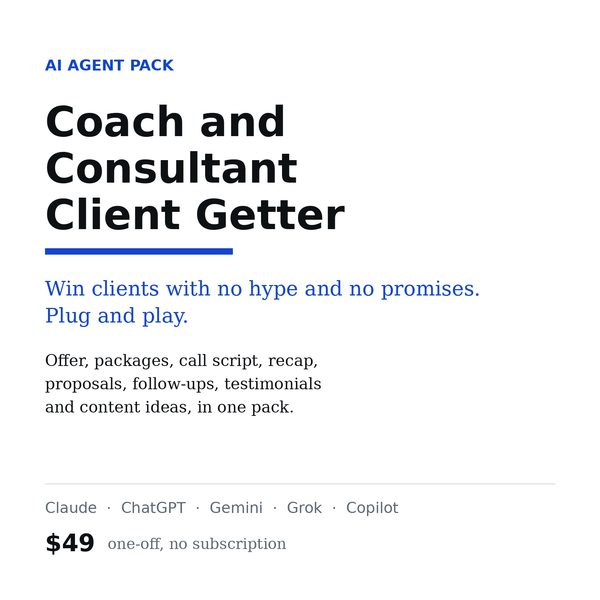 Coach and Consultant Client Getter