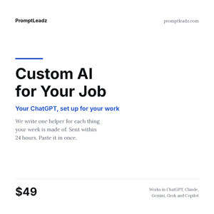 Custom AI for Your Job