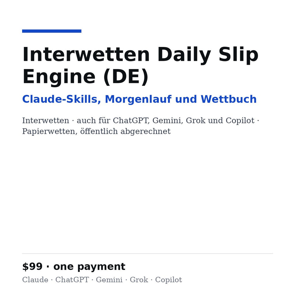 Interwetten Daily Slip Engine DE cover