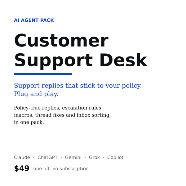 Customer Support Desk