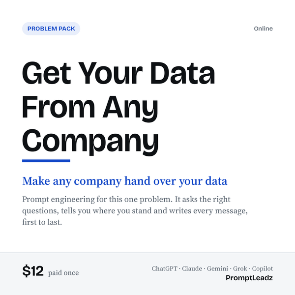 Get Your Data From Any Company