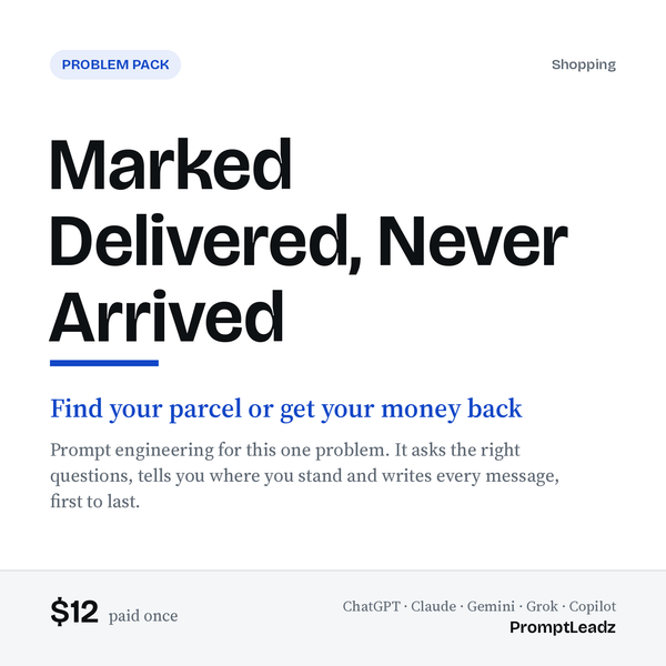 Marked Delivered, Never Arrived
