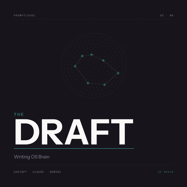 THE DRAFT — Writing OS Brain. PromptLeadz.