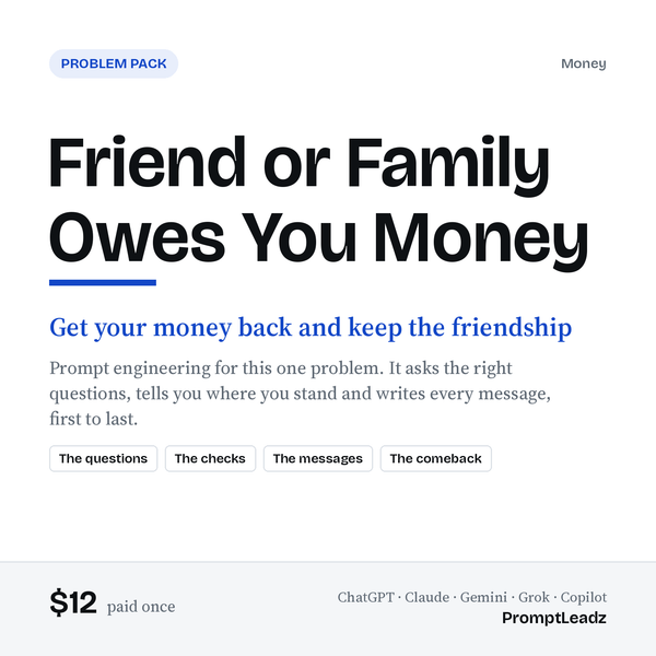 Friend or Family Owes You Money