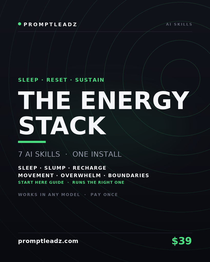 The Energy Stack — seven AI skills, one install