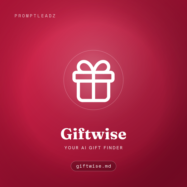 Giftwise, your AI gift finder, a PromptLeadz assistant