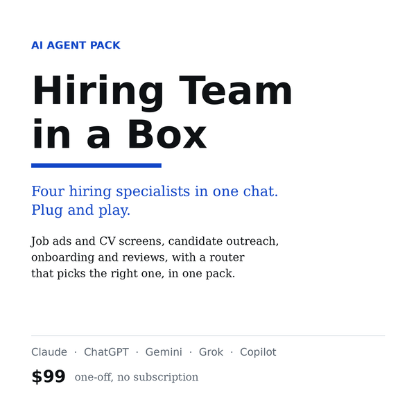 Hiring Team in a Box