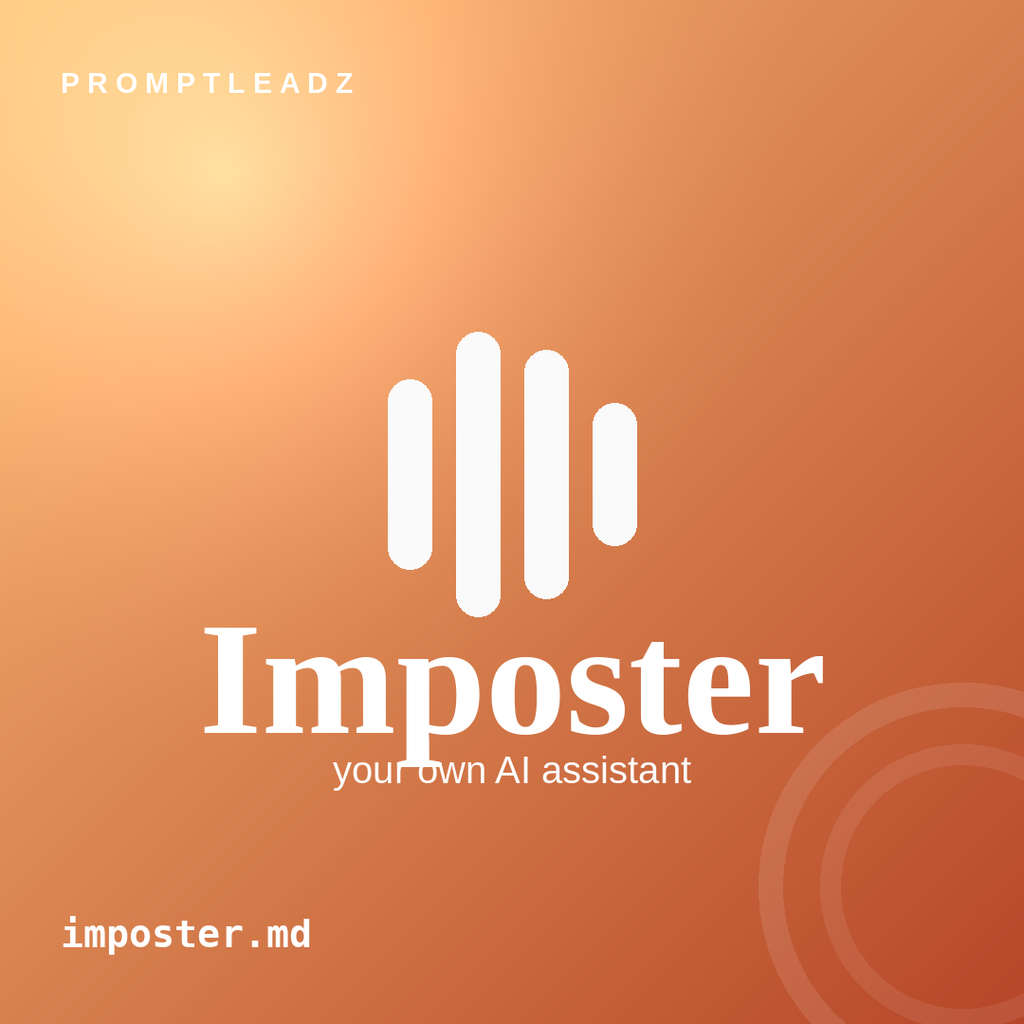 Imposter, your own AI assistant for quieting the inner critic