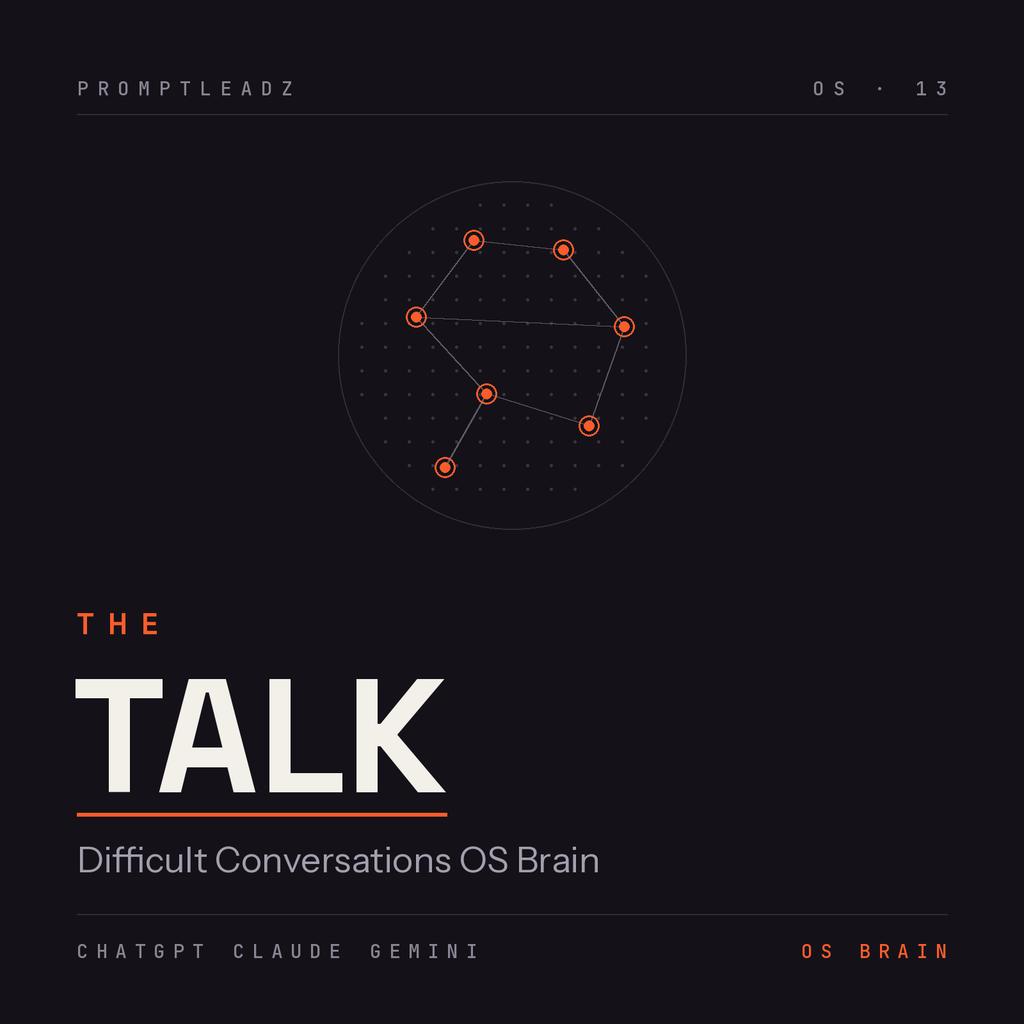 THE TALK — Difficult Conversations OS Brain by PromptLeadz