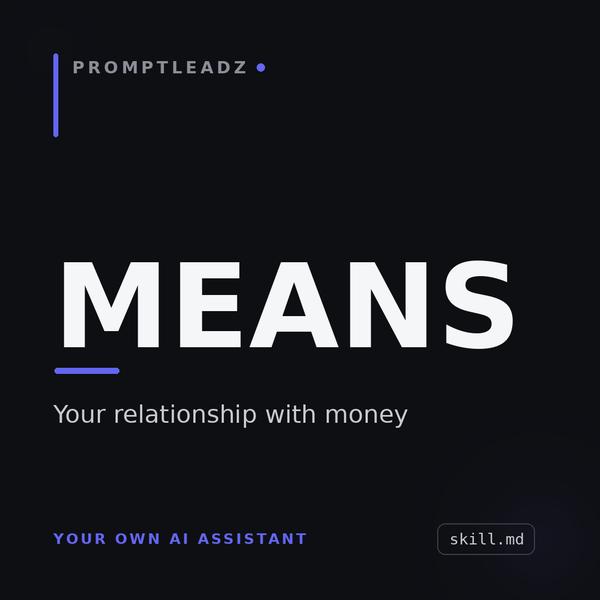 Means, your own AI assistant for your relationship with money