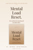 Mental Load Reset ebook cover · The method for handing off invisible labor · $17 PDF download