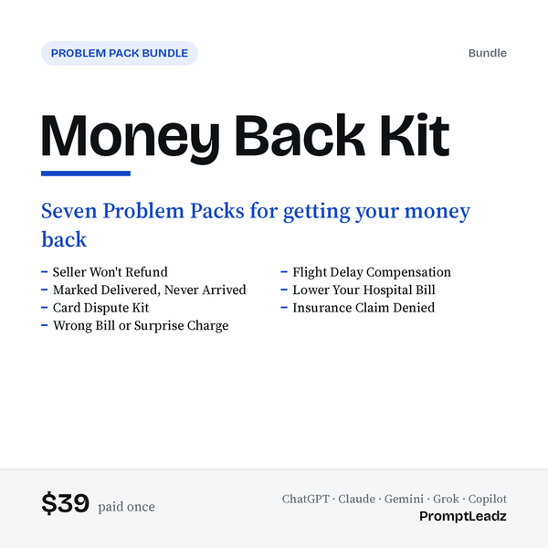 Money Back Kit