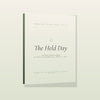 The Held Day ADHD Mom Planner 3D book mockup with sage green spine
