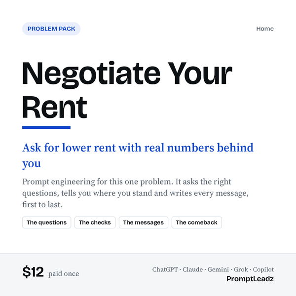 Negotiate Your Rent