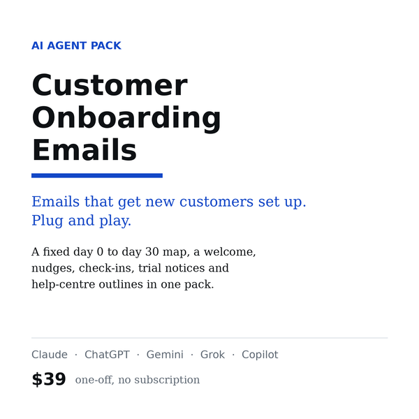 Customer Onboarding Emails