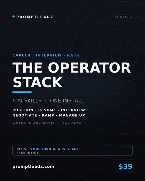 The Operator Stack cover