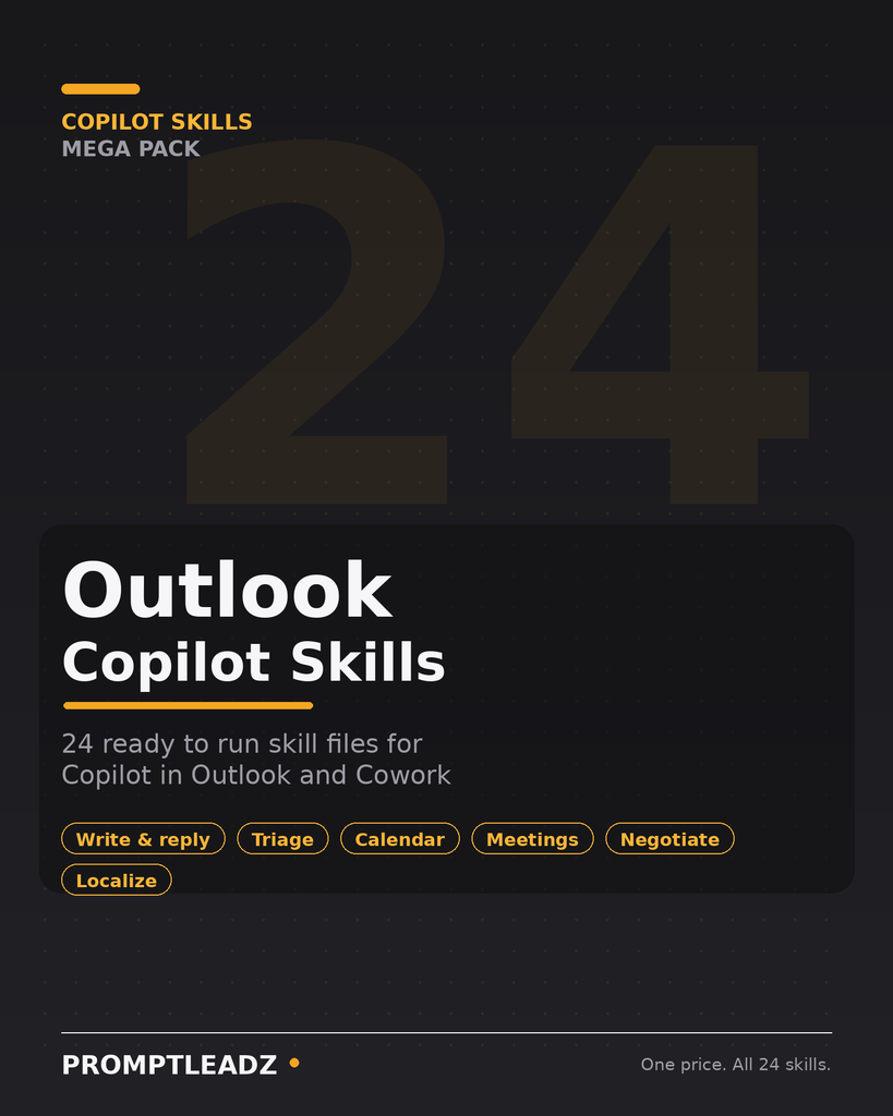 Outlook Copilot Skills Mega Pack