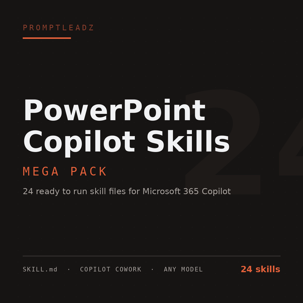PowerPoint Copilot Skills Mega Pack cover