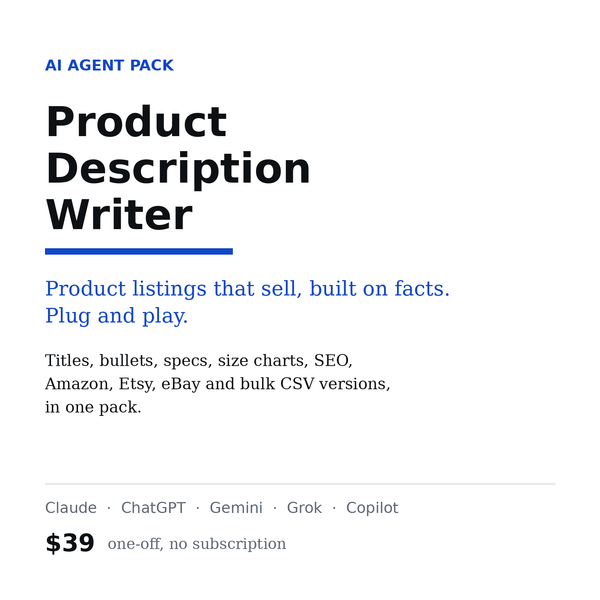 Product Description Writer
