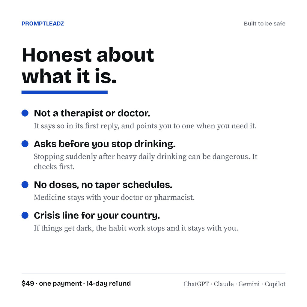 Safety rules built into the quit kit