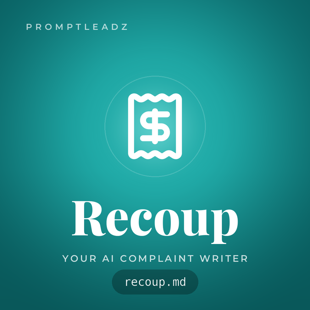 Recoup, your AI complaint writer