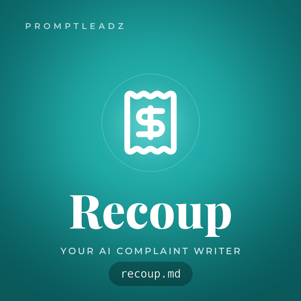 Recoup, your AI complaint writer