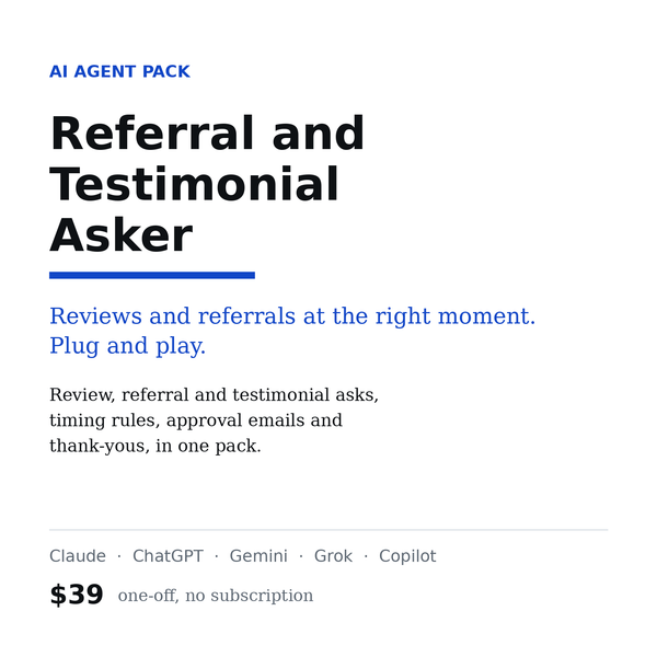 Referral and Testimonial Asker