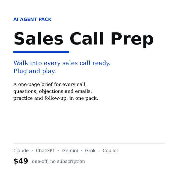 Sales Call Prep