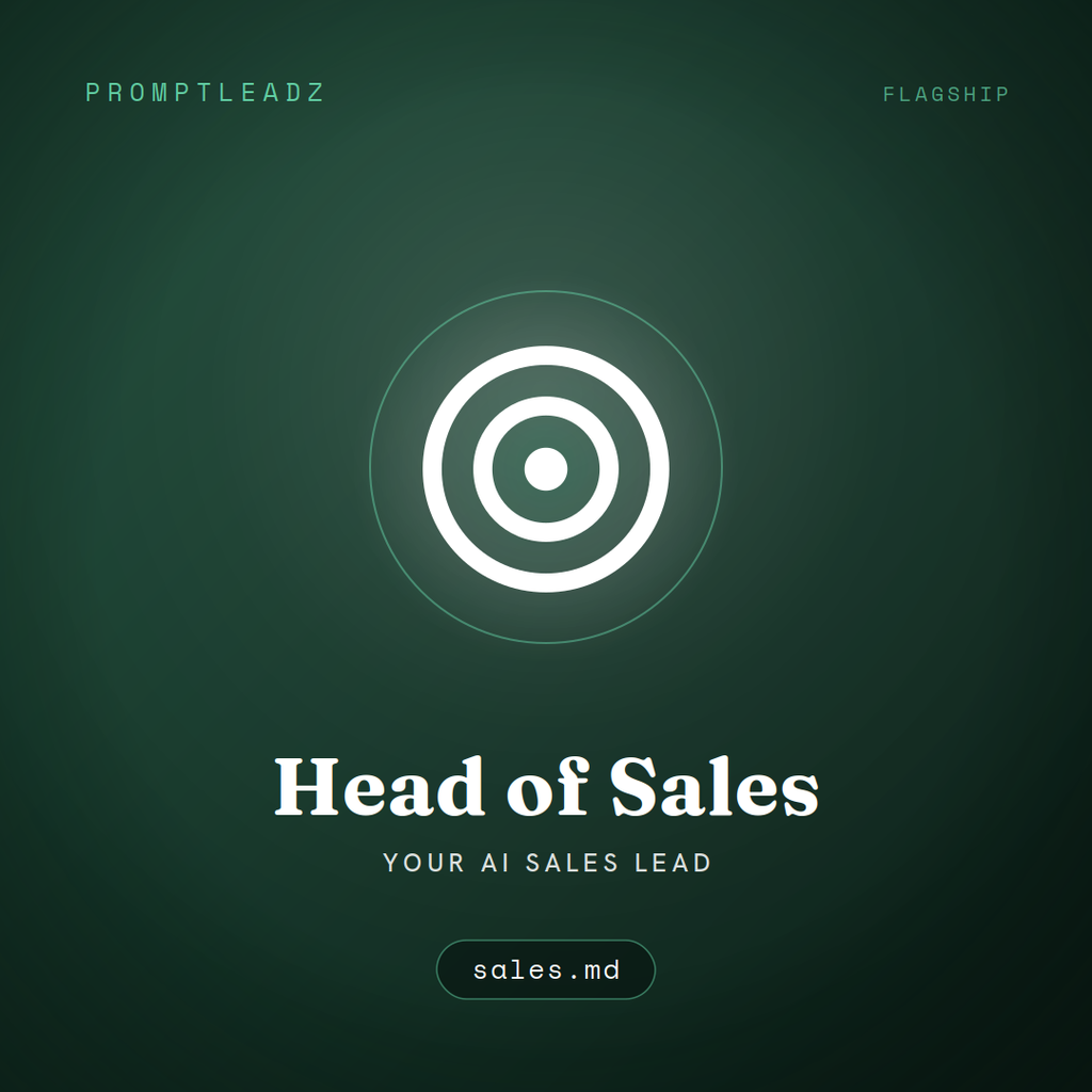 Head of Sales, your AI sales lead, a PromptLeadz assistant