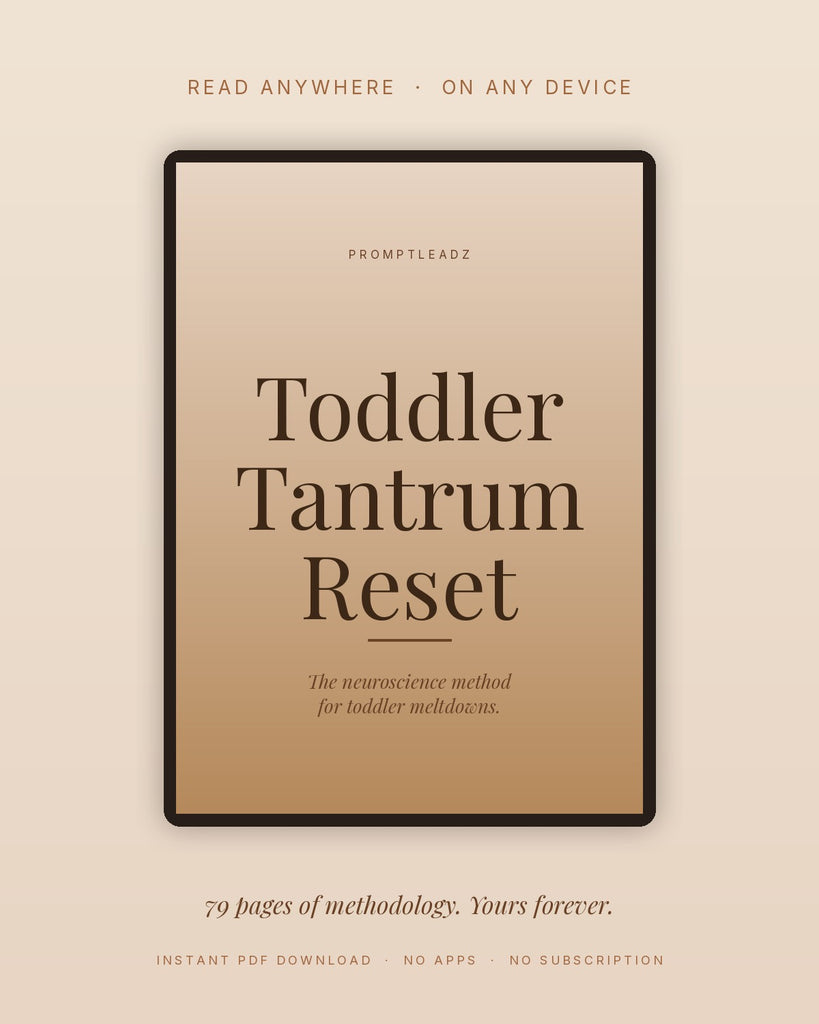 Toddler Tantrum Reset on tablet - Read anywhere on any device, 79 pages of methodology