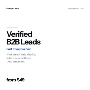 Verified B2B Leads