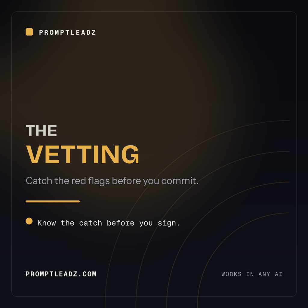 The Vetting, a PromptLeadz reasoning engine