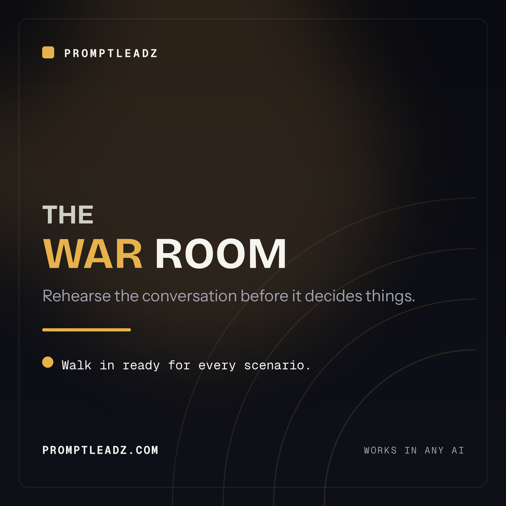The War Room, a PromptLeadz reasoning engine