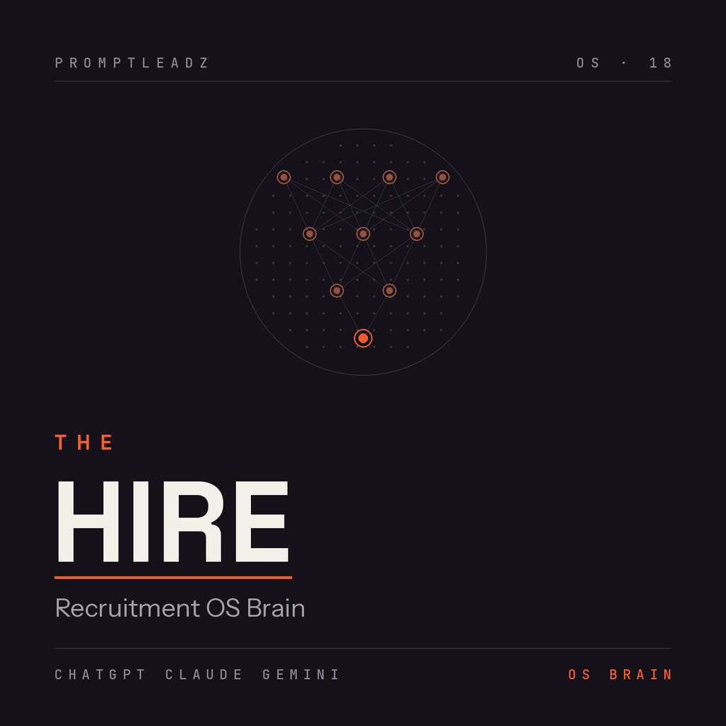 THE HIRE — Recruitment OS Brain by PromptLeadz