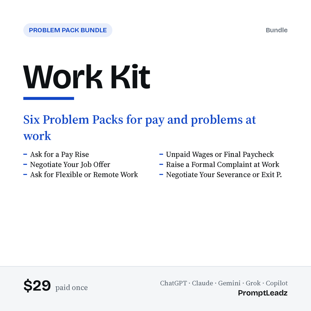 Work Kit: Problem Pack cover